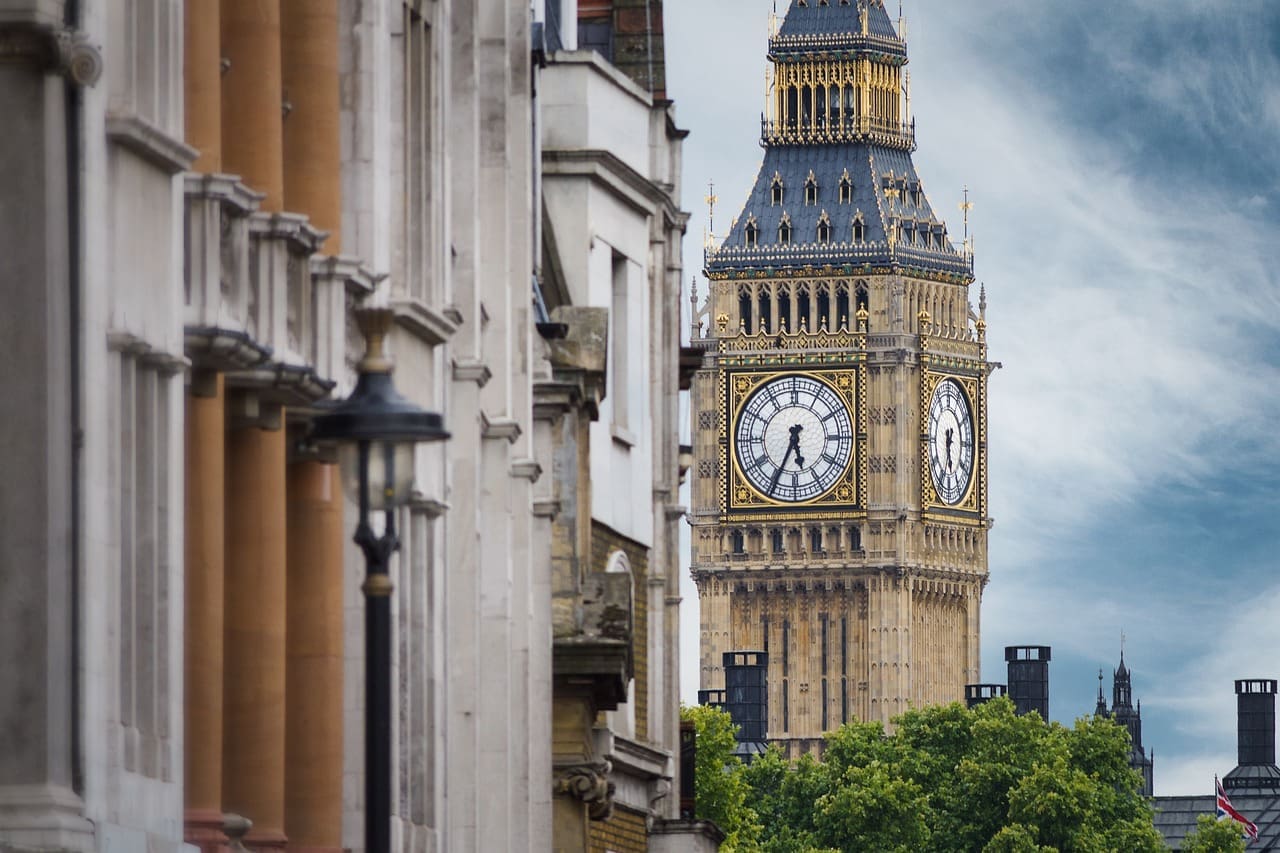 An image of Big Ben in London, UK.