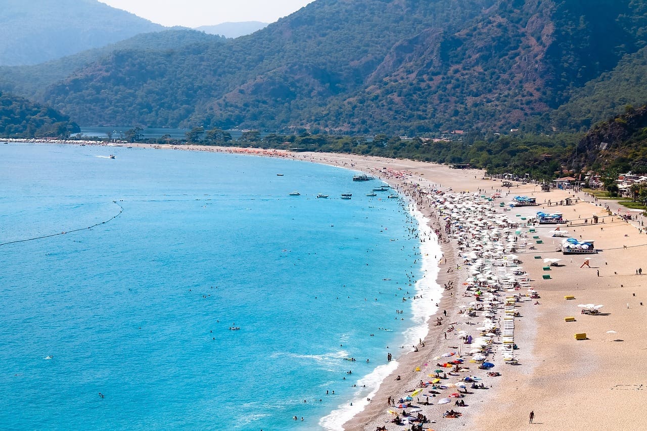 A view of Oludeniz Beach in Turkey
