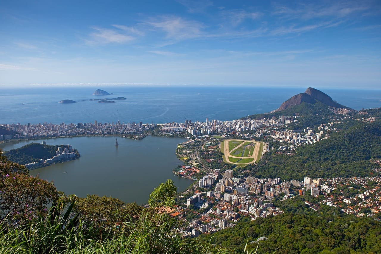 A bird's eye view of Rio de Janeiro