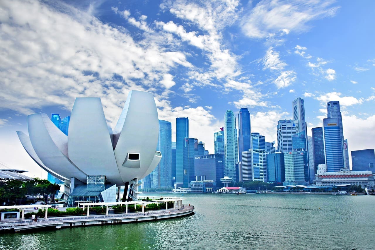 The skyline of Singapore
