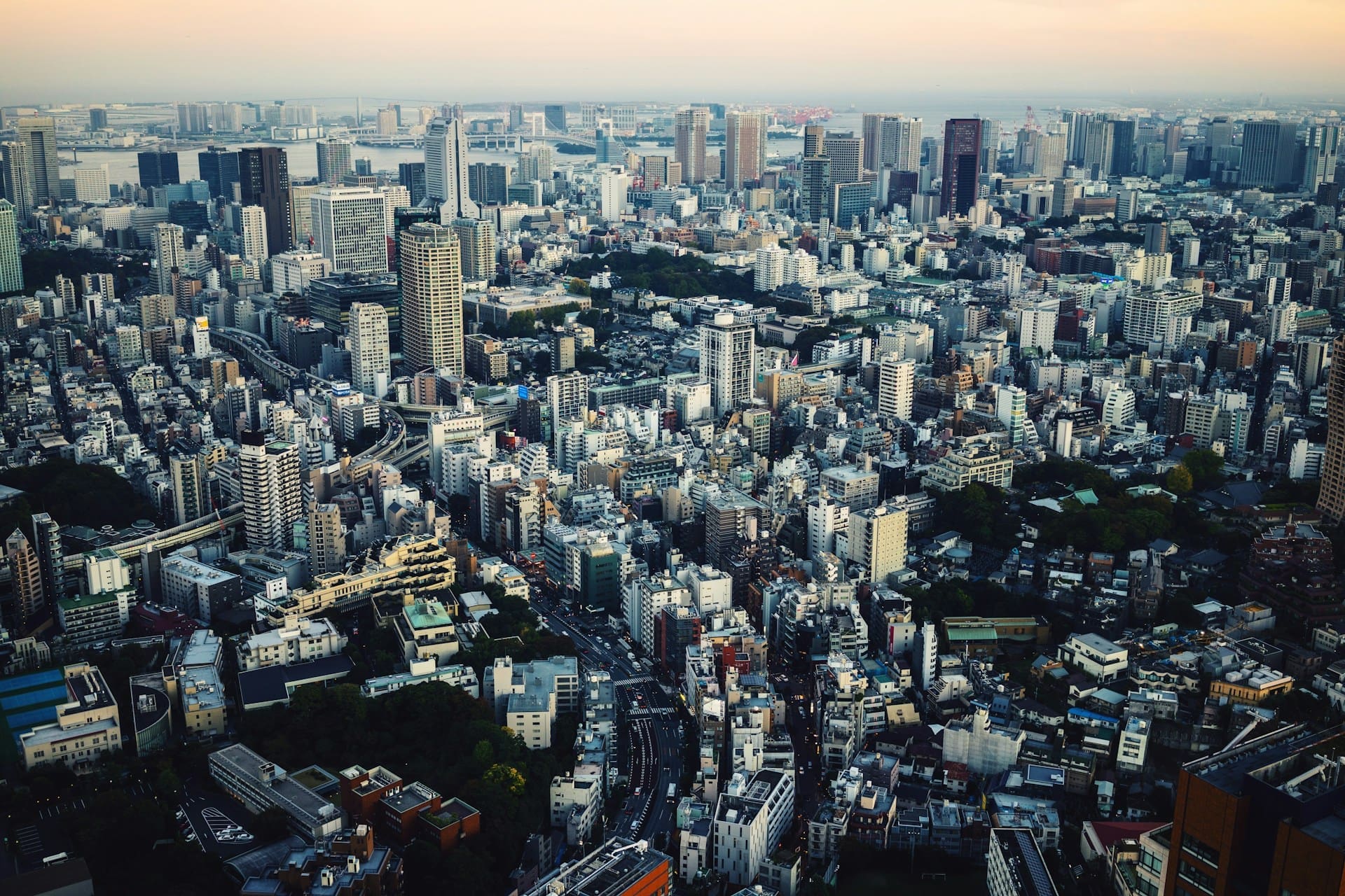 An image of high-rise sprawl in Tokyo, Japan.