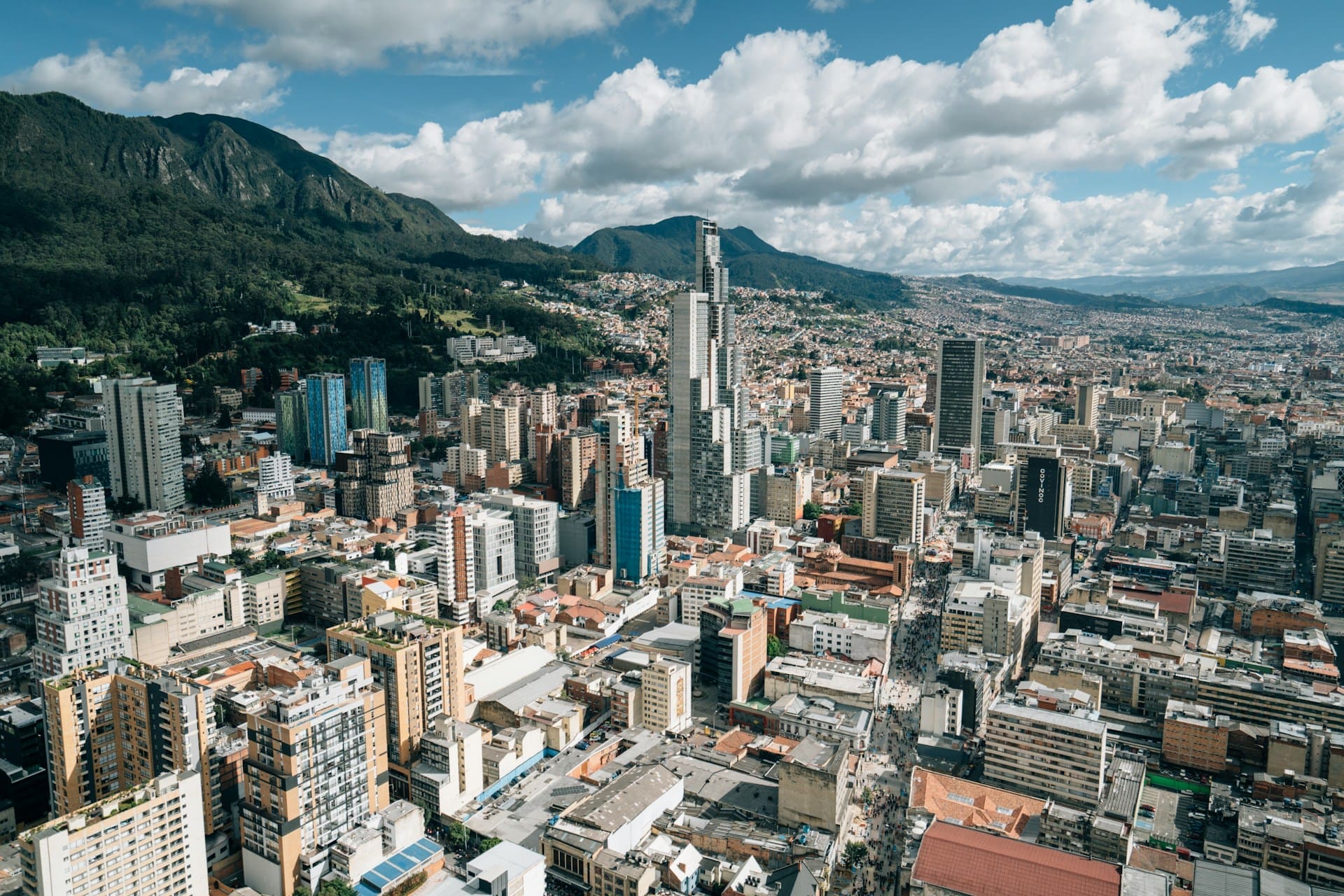 An image of central Bogota.