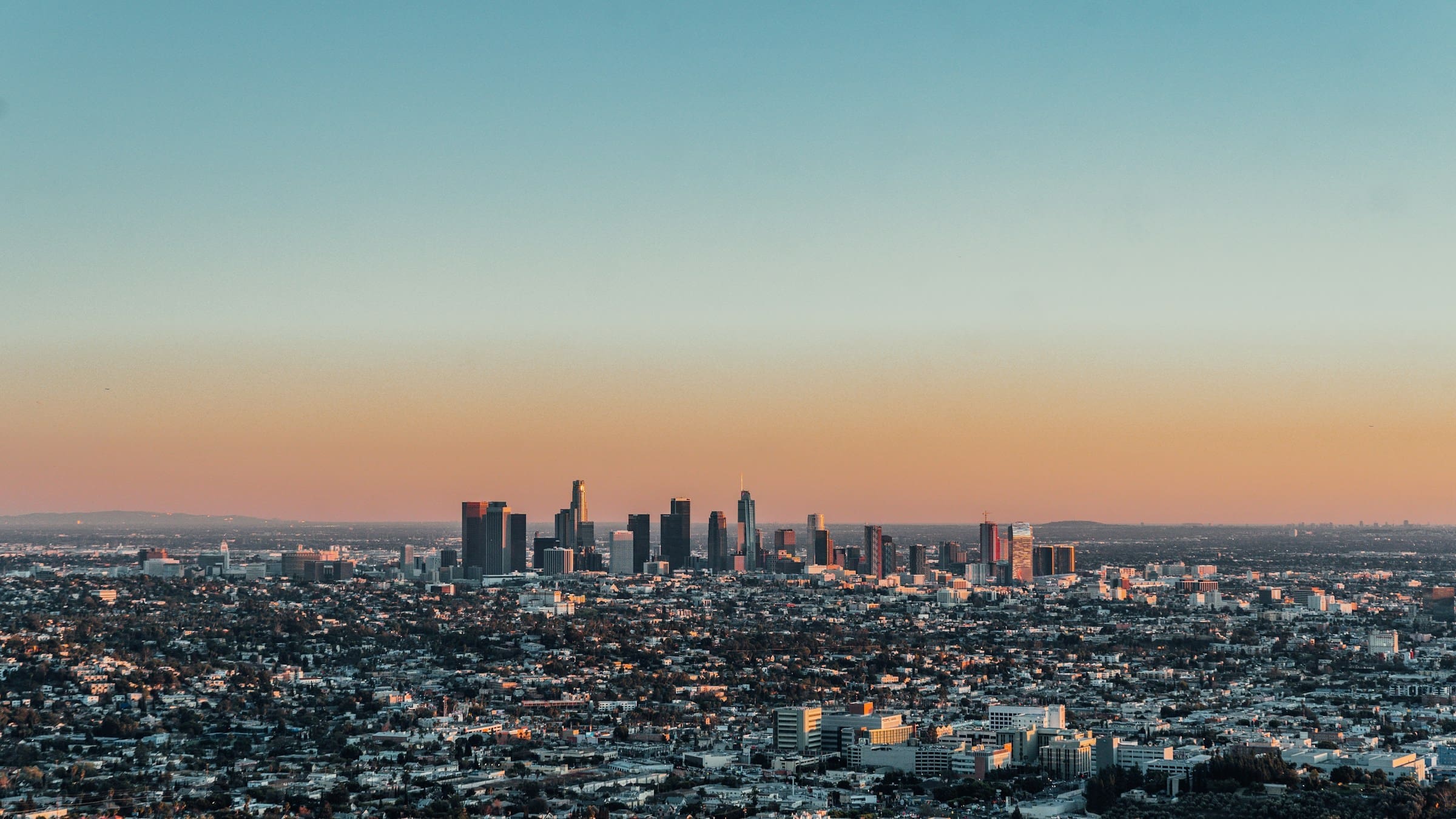 An image taken of the Los Angeles area.
